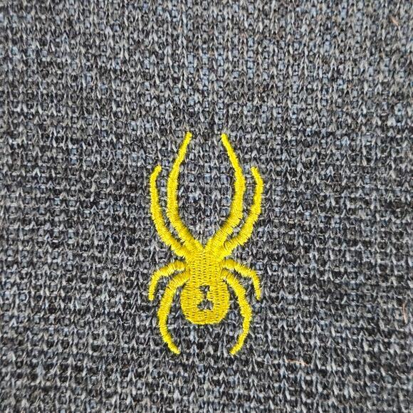 Spyder Ski Men's Outbound  1/4 Zip Sweater Pullover Jacket, Blue Black Size XXL - Picture 3 of 10